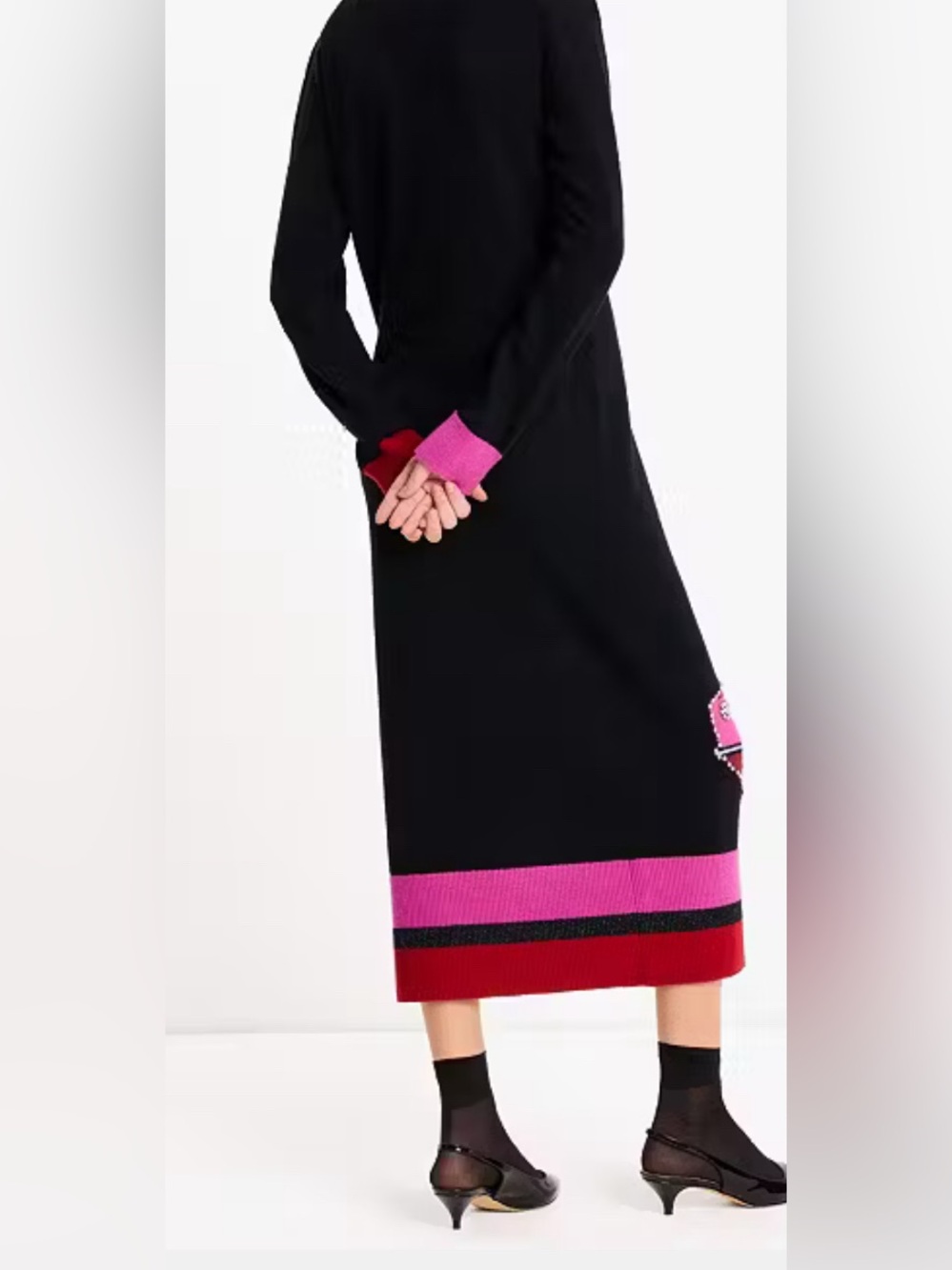 Kate Spade embellished car sweater dress - Picture 3 of 11